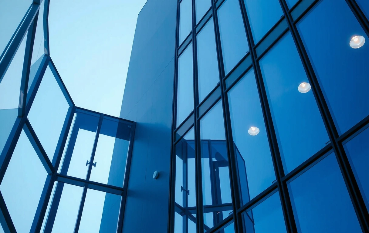 Architectural precision representing business structure