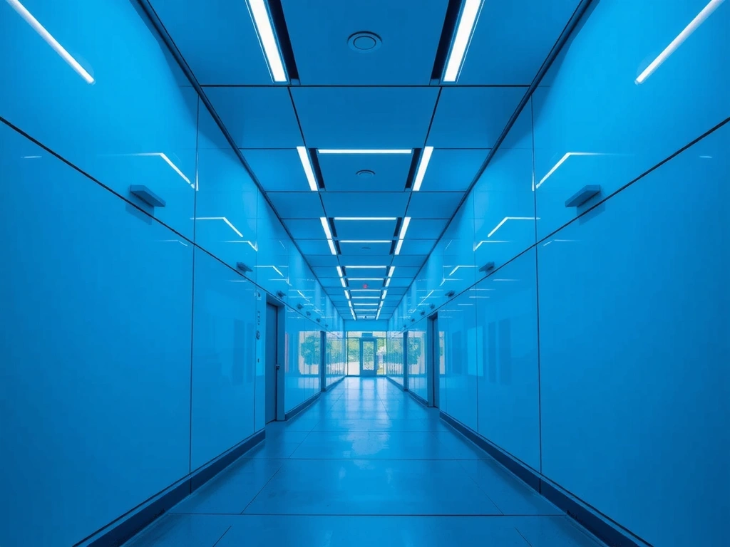 Futuristic corporate architecture representing a path